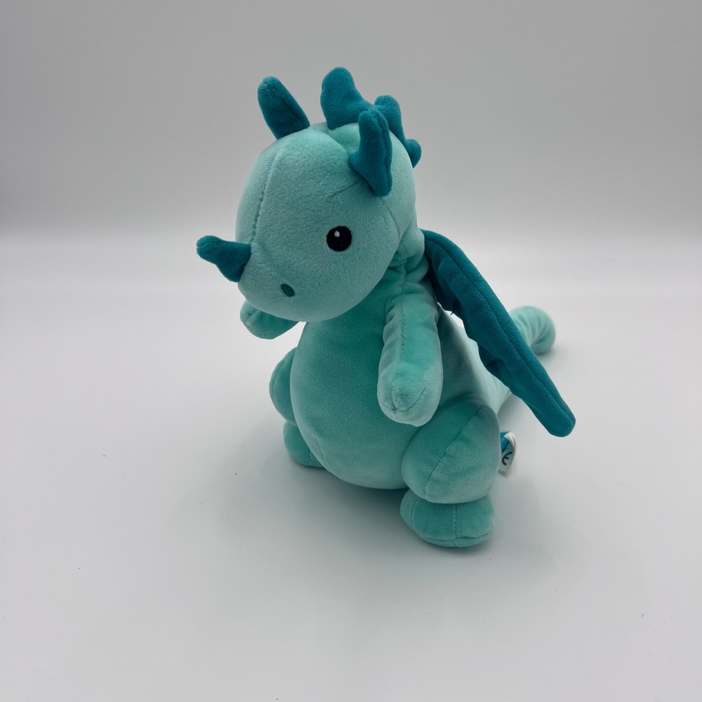 Bashful Dragon Teal Blue Green Plush Stuffed Animal Small 7 Inch